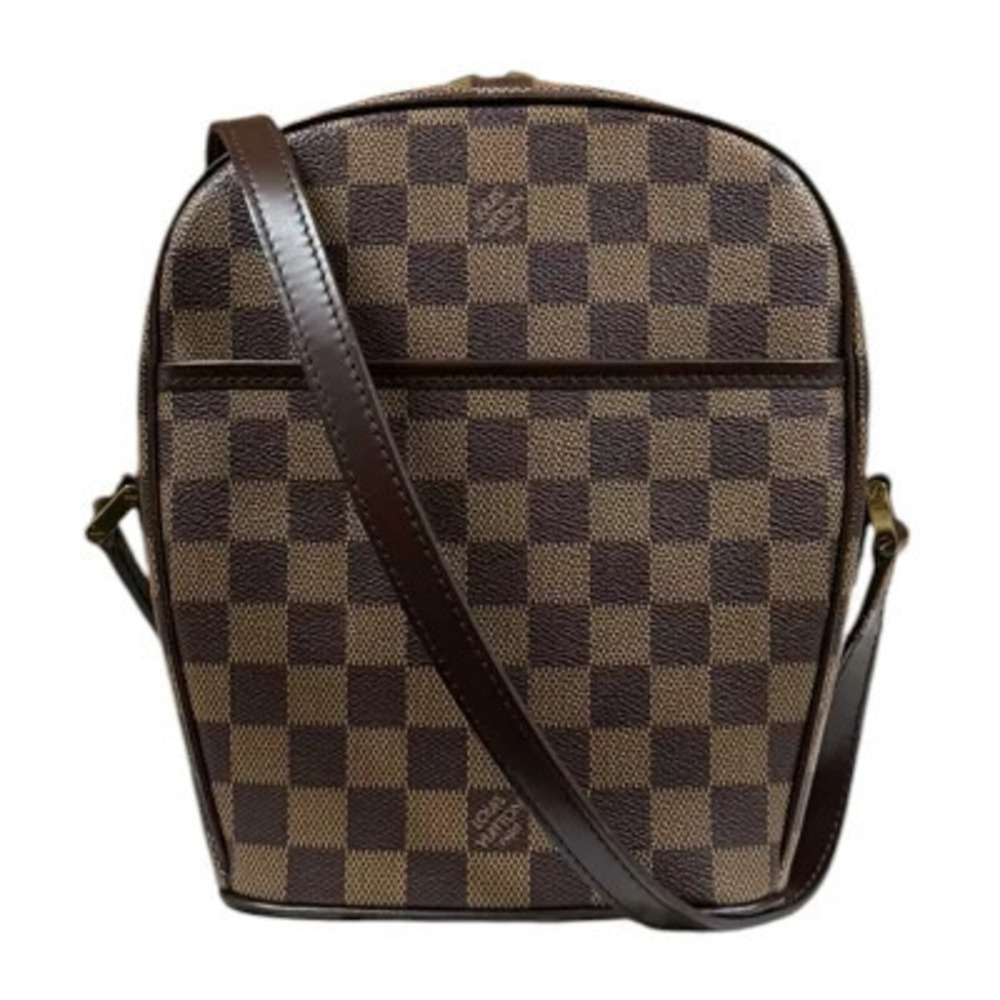 Louis Vuitton Ipanema Damier Shoulder Bag Canvas Brown